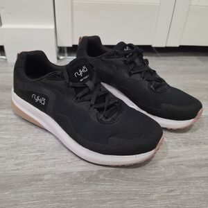 Ryka Go For It Women's Sneakers Black w Pink Accents Sz. 7.5
